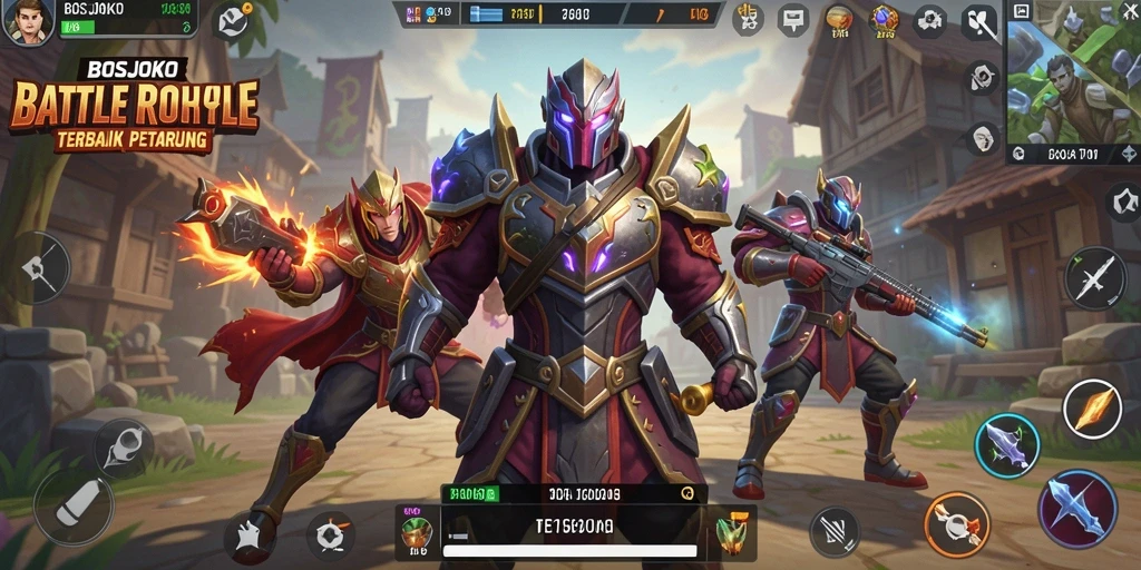 Tampilan menegangkan dari gameplay <strong>BOSJOKO</strong> di tengah pertempuran Battle Royale.