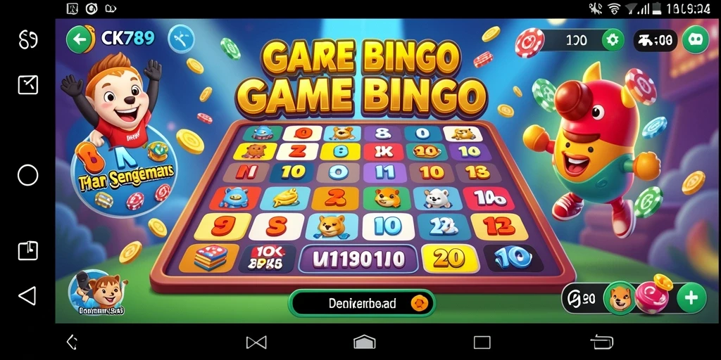 Screenshot gameplay CK789 menunjukkan suasana seru permainan Bingo.