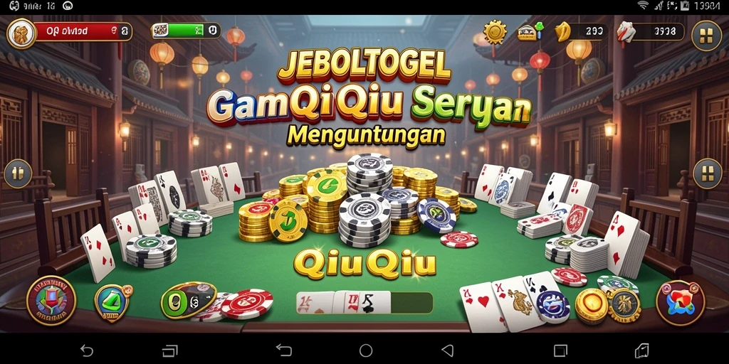 Screenshot utama permainan QiuQiu JEBOLTOGEL yang seru.