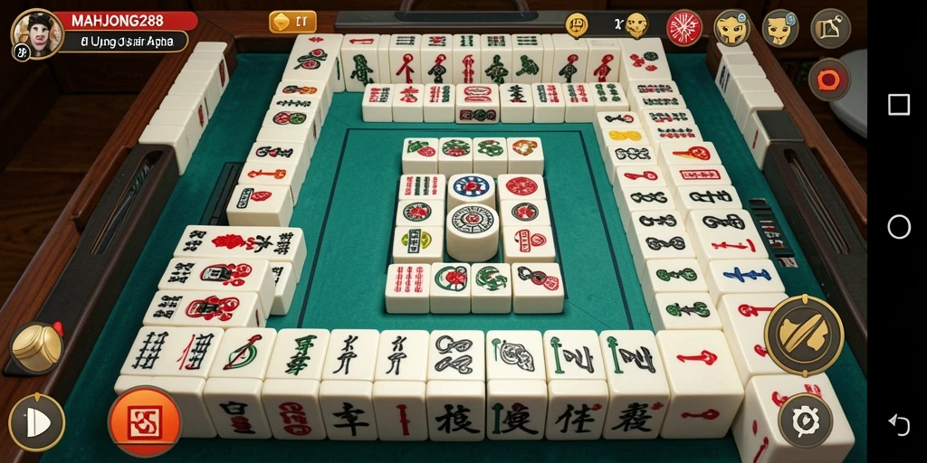 Gameplay Mahjong yang menarik dan penuh tantangan.