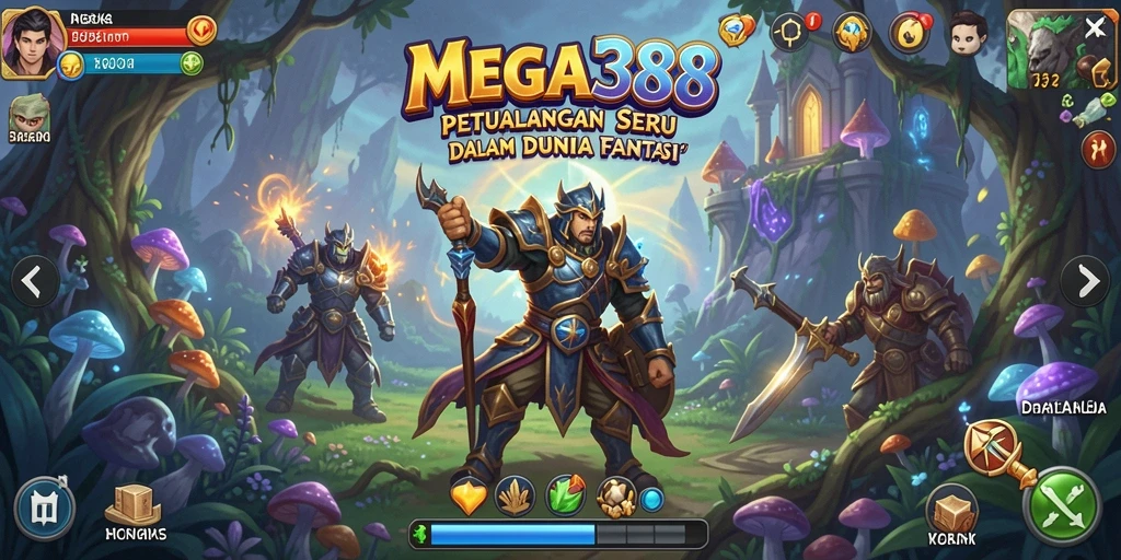 Tampilan seru gameplay petualangan MEGA388 yang menakjubkan.