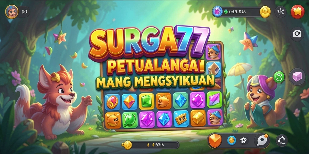 Gameplay SURGA77 yang menantang dan penuh warna.