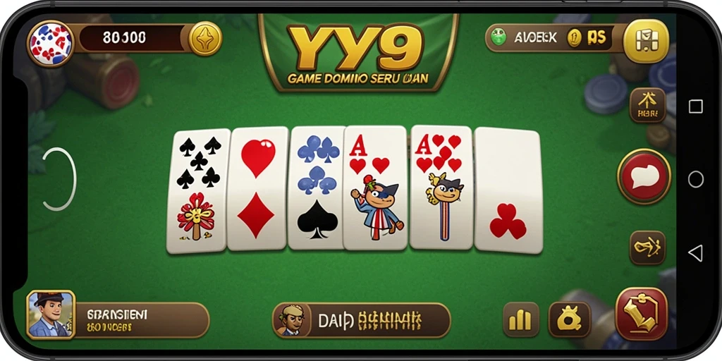Screenshot gameplay Y89 menunjukkan aksi seru permainan Domino.